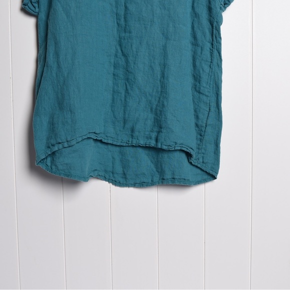 Bella Umbra Women’s 100% linen short sleeve top, size M, made in Italy - Picture 7 of 9
